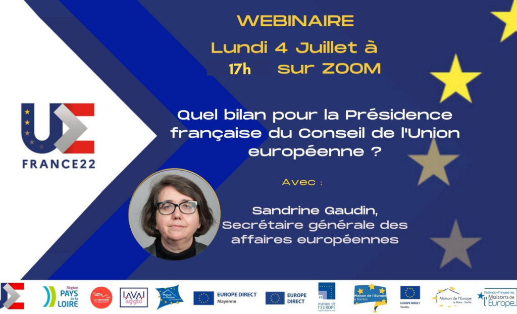 Webinaire : Quel bilan pour la Présidence française du Conseil de l'Union européenne ? 